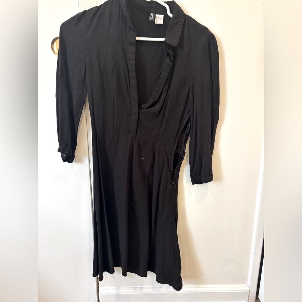 Button down a line dress
